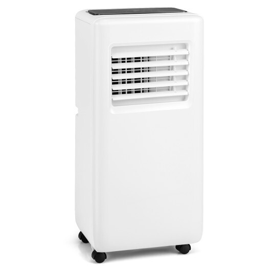 3-in-1 8000 BTU Portable Air Conditioner with Remote Control-White - Color: White - Image 2