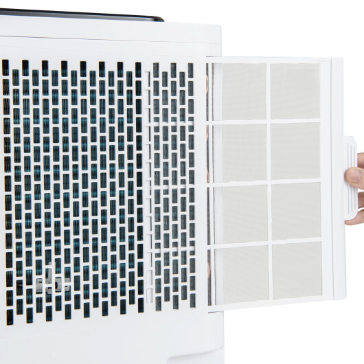 3-in-1 8000 BTU Portable Air Conditioner with Remote Control-White - Color: White - Image 4