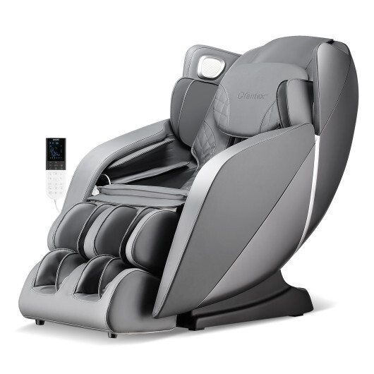 Provox 27-Comfort Full Body Massage Chair with SL Track Airbags Heating-Gray - Color: Gray - Image 2