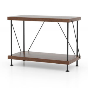 2/3/4/5-Tier Multipurpose Display Rack with Metal Frame-2-Tier - Color: Walnut - Size: 2-Tier