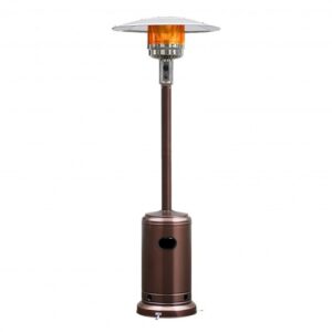 50000 BTU Garden Propane Standing LP Gas Steel Accessories Heater-Bronze - Color: Bronze
