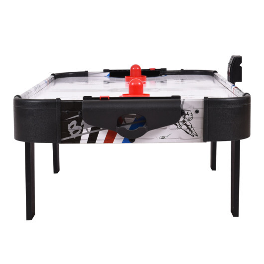 42 Inch Air Powered Hockey Table Top Scoring 2 Pushers - Color: White - Image 5