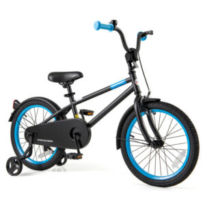 Kid's Bike with Adjustable Handlebar and Saddle Black-18 Inches - Color: Black - Size: 18 inches